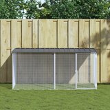 Kavez za kokoši s krovom antracit 203x98x90 cm pocinčani čelik | shoptok.hr