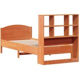 vidaXL Krevet s regalom za knjige bez madraca 75 x 190 cm od borovine | shoptok.hr