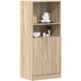 vidaXL Kuhinjski ormarić boja hrasta 57x41,5x131,5 cm drveni Cijene
