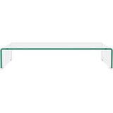  Stalak za TV /Monitor Prozirno Staklo 70x30x13 cm | shoptok.hr