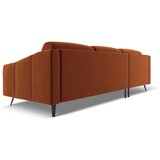 Makamii oranžna žametna kotna sedežna garnitura (levi kot) nalu – | Shoptok.si