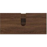 vidaXL Komplet pohištva za kopalnico s predalom 4 pcs Rjavi hrast | Shoptok.si
