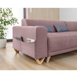 Miuform Ružičasta sklopiva/s prostorom za odlaganje kutna garnitura (s desnim kutom/u obliku slova L) Classy Sophie – | shoptok.hr