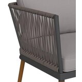Ambia Garden VRTNI SET železo barve akacije siva, črna, barve akacije | Shoptok.si