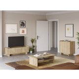 Marckeric TV komoda u dekoru hrasta u prirodnoj boji 180x45x40 cm Daira – | shoptok.hr