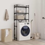 Polica za perilicu rublja crne 67x25x163 cm drvena | shoptok.hr