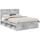  Konstrukcija postelje Beton 140 x 200 cm Masivno borovo les, (5000102711) | Shoptok.si