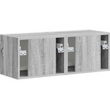 vidaXL TV stenska omara 2 pcs Siva Sonoma 60 x 31 x 29.5 cm | Shoptok.si