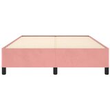  Okvir za krevet bez madraca ružičasti 140 x 190 cm baršunasti | shoptok.hr