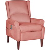 vidaXL Masažni naslanjač roza žamet | Shoptok.si