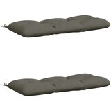 Jastučići za klupe VIANEN 2 kom. 100% poliester Siva - Siva 120 x 50 x 12 cm | shoptok.hr