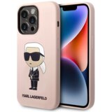 Karl Lagerfeld Originalen ovitek iPhone 15 Pro - IML NFT Karls Full Body - roza silikonska zaščita - KLHCP15LSNIKBCP Cene