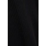 Marisse Ribbed Black Turtleneck Blouse | Shoptok.si