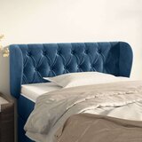  Uzglavlje s ušima tamnoplavo 93x23x78/88 cm baršunasto Cijene
