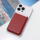 Torbica Leather Magsafe Pocket za iPhone 14 bordo
