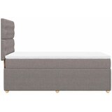  Krevet s oprugama i madracem smeđesivi 100 x 200 cm od tkanine | shoptok.hr