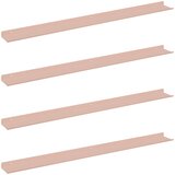  Lebdeća polica Zidne 4 pcs Ružičasta 100 x 9 x 2,5 cm Čelik | shoptok.hr