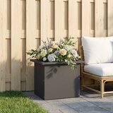  Vrtna posuda za sadnju s LED svjetlom Crna 30 x 40 x 30 cm Slike