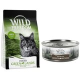 Wild Freedom suha mačja hrana 6,5 kg + WF Instinctive mokra mačja hrana 6 x 70 g po posebni ceni! - Adult "Green Lands" Sterilised jagnjetina - recept brez žit 6,5 kg + Instinctive Hidden Woods - divja svinja 6 x 70 g | shoptok.hr
