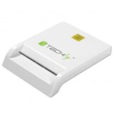 TECHly Compact Smart Card Reader/Writer USB2.0 Bela I-CARD CAM-USB2TY čitalnik pametnih kartic U zaprtem USB Belo | Shoptok.si