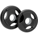 Olimpijske gumijaste uteži Tri-Grip, črne, pari, kompleti 1,25 kg, (5000278695)