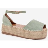 Boto Women's platform espadrilles with weaving mint Selise | shoptok.hr