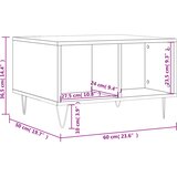  Stolić za kavu boja hrasta 60x50x36,5 cm konstruirano drvo | shoptok.hr