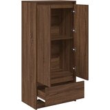 vidaXL Ormarić s ladicom smeđi hrast 55,5x34x119,5 cm | shoptok.hr