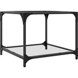  Stolići s prozirnom staklenom površinom 2 kom 50x50x40 cm čelik | Eponuda.ba