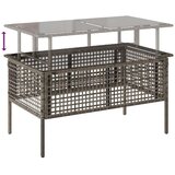 vidaXL 4-dijelni set vrtnih sofa s jastucima sivi od poliratana staklo | shoptok.hr