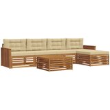  Set vanjskih sofa 6 kom. Prirodna i bež | shoptok.hr