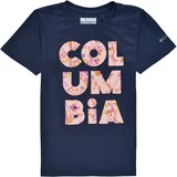 Columbia Majice s kratkimi rokavi PETIT POND GRAPHIC Modra
