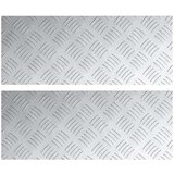  Aluminijske Šahovnice 2 kom Protuklizne 50x20 cm | shoptok.hr