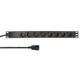 Logilink PDU 8 x šuko CEE 7/3 , konektor C14, prenaponska zaštita ( 5527 ) | ePonuda.com
