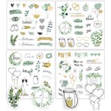 INF Komplet poročnih nalepk (4 kosi) Green, (21303313) Cene