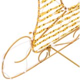 vidaXL Jelenova sani Toplo bela 30 x 12 x 55 cm PET | Shoptok.si