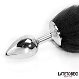LateToBed BDSM Line Analni Čep Fox Tail Black & White | Shoptok.si