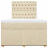  Krevet box spring s madracem krem 120 x 190 cm od tkanine | shoptok.hr