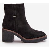 Boto Women's Heeled Boots Insulated Eco Suede Black Arkesia | ePonuda.com