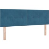 Box Spring Krevet s Madracem Tamnoplavi 140x200 cm Baršun | shoptok.hr