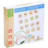  MARIONETTE WOODEN TOYS Drvena edukativna igra uparivanja suprotnosti Cene