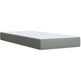 vidaXL Box spring postelja z vzmetnico svetlo siv 100x200 cm blago, (21291034) | Shoptok.si