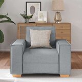 vidaXL Kavč s foteljem svetlo siv 60 cm blago | Shoptok.si