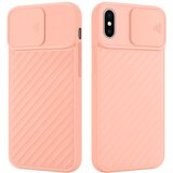  Ohišje, združljiv z Apple v Matt Pink - Zaščitni pokrov iz fleksibilnega silikona TPU in z zaščito pred kamero, (20585912) | Shoptok.si