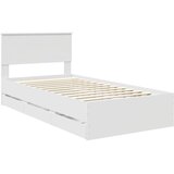  Krevetna konstrukcija Bijelo 100 x 200 cm Inženjersko Drvo | shoptok.hr