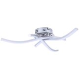 Moderna stropna nadometna LED svetilka krom 43cm Cene