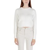 Only Puloverji ONLPETRA LS SHORT O-NECK CC KNT 15350654 Bela Cene