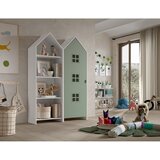 Vipack Bela/zelena odprta otroška garderobna omara 115x171,5 cm CASAMI BRUGES – | Shoptok.si