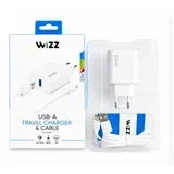 Kućni punjač WS301-C Fast 2u1 USB-C Type-C sa kablom beli