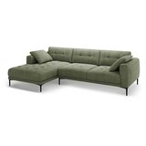 Micadoni Zelena kotna sedežna garnitura (levi kot/z ležalnikom) Bemy – | Shoptok.si